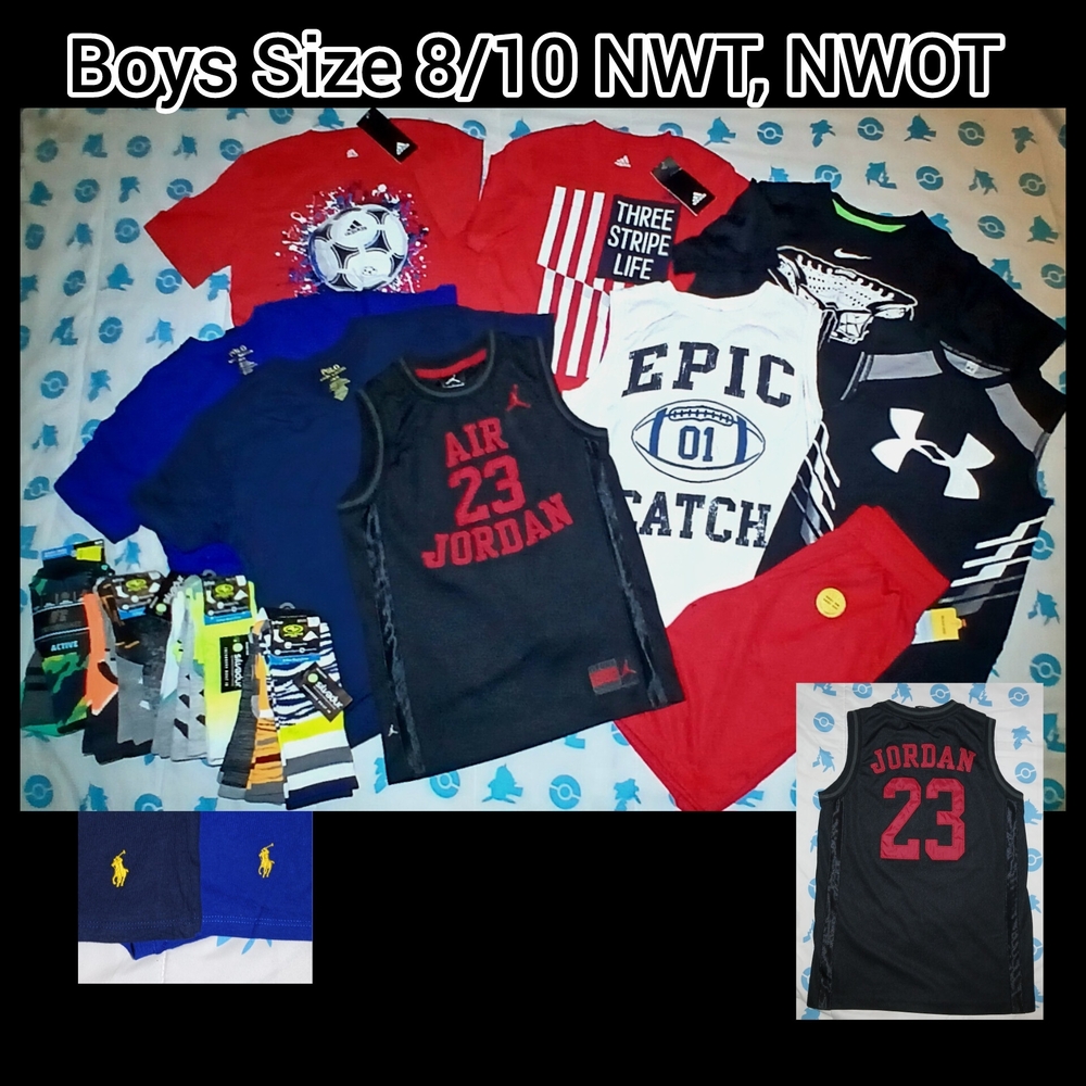 Jordan Black and Red 'Air 23' Boys Sleeveless Jersey